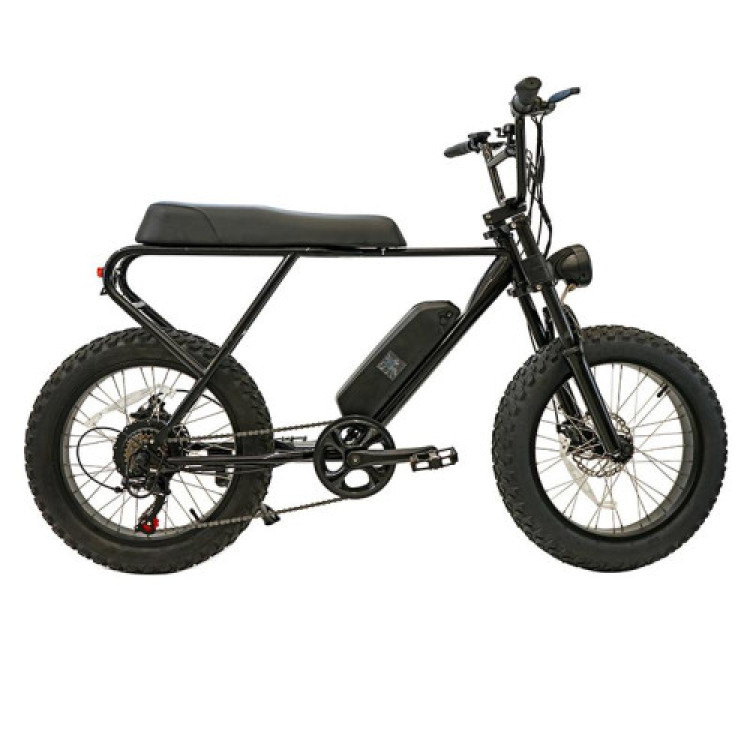 Fat ebike eléctrica M20X negra 20' con frenos de disco