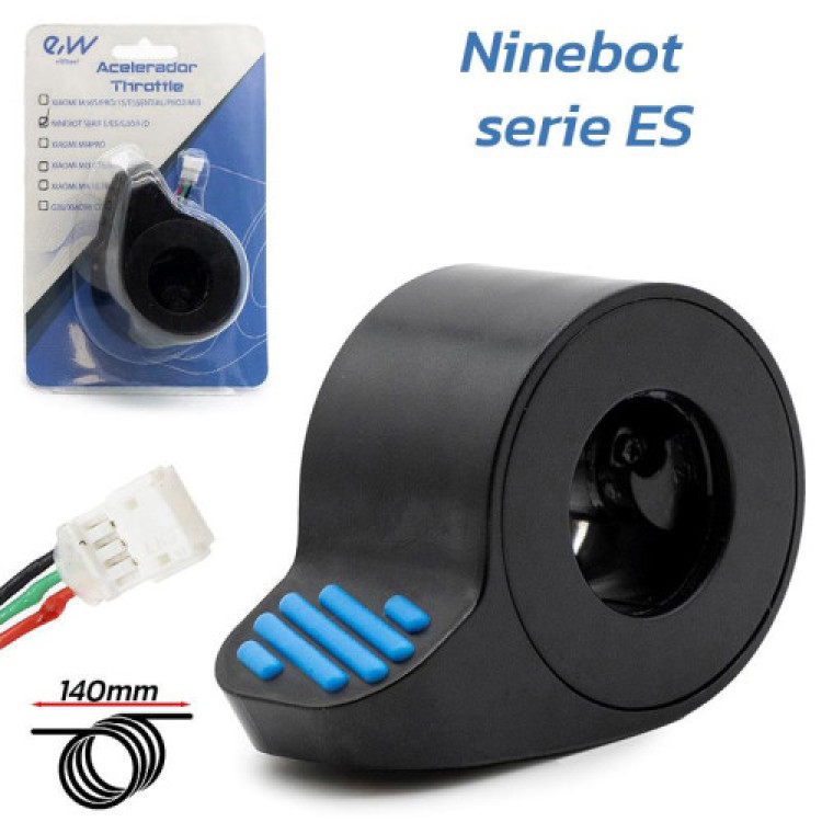 Acelerador Ninebot serie ES azul - Conector JST ZH