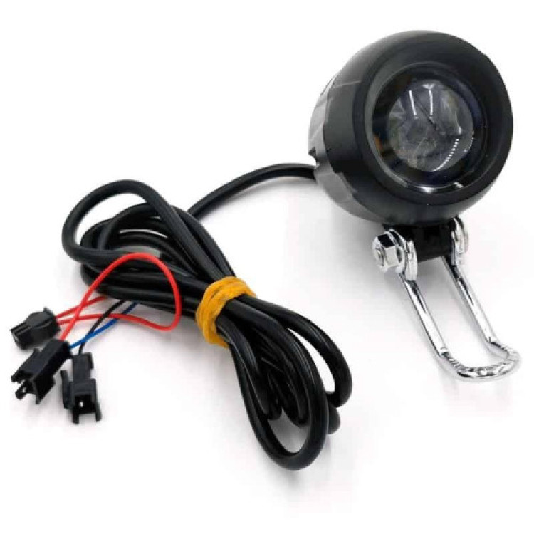 Faro led con claxon negro 12-72v con conector SM