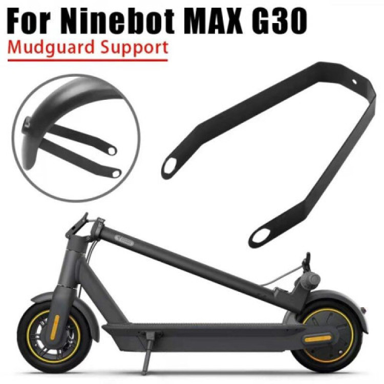 Soporte guardabarros de metal negro para Ninebot Max G30