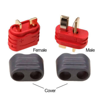 Conector T-DEAN Amass con protector - 5M/5F