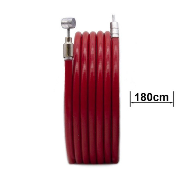 Camisa y cable de freno rojo 1,80m