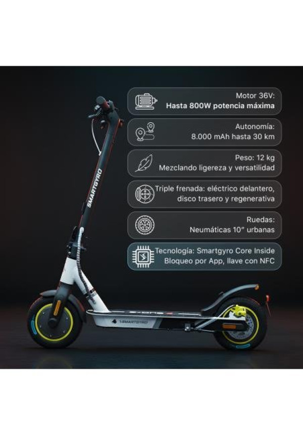 Patinete eléctrico smartGyro Z-One 2  Certificado